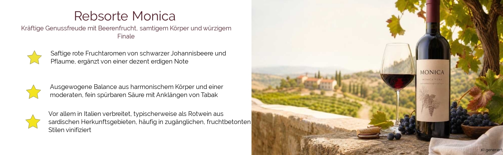 Wein & Spirituosen - Rebsorte Monica