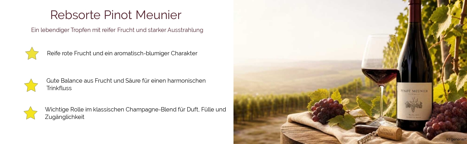 Wein & Spirituosen - Rebsorte Pinot Meunier