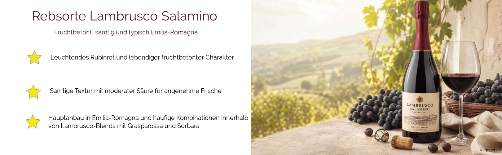 Wein & Spirituosen - Rebsorte Lambrusco Salamino