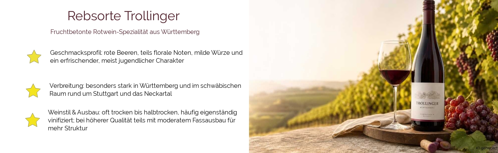 Wein & Spirituosen - Rebsorte Trollinger