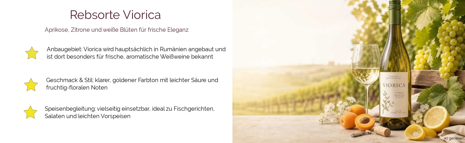 Wein & Spirituosen - Rebsorte Viorica