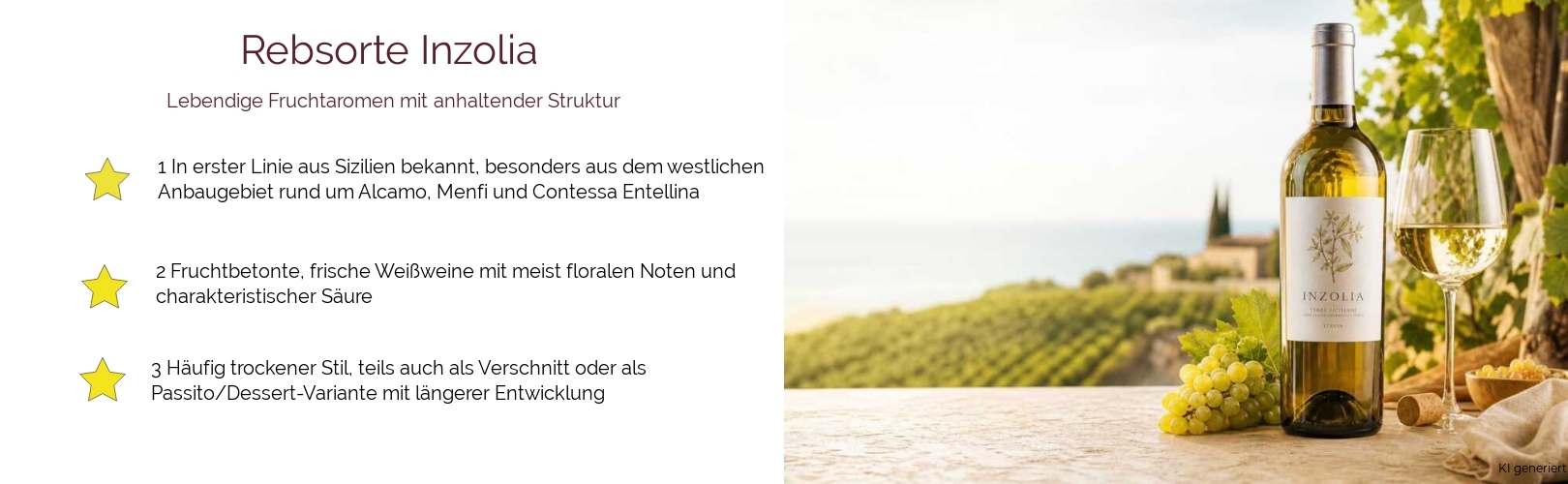 Wein & Spirituosen - Rebsorte Inzolia