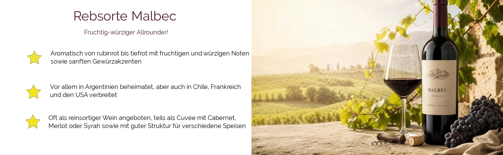 Wein & Spirituosen - Rebsorte Malbec