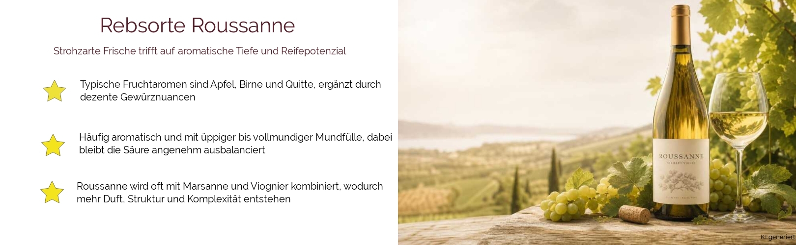 Wein & Spirituosen - Rebsorte Roussanne