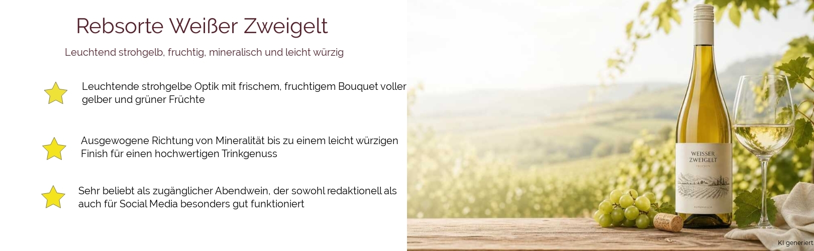 Wein & Spirituosen - Rebsorte Weißer Zweigelt