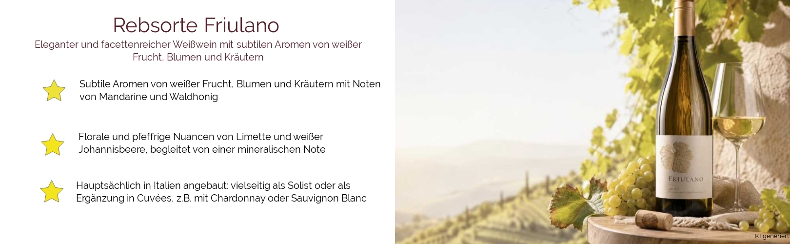 Wein & Spirituosen - Rebsorte Friulano