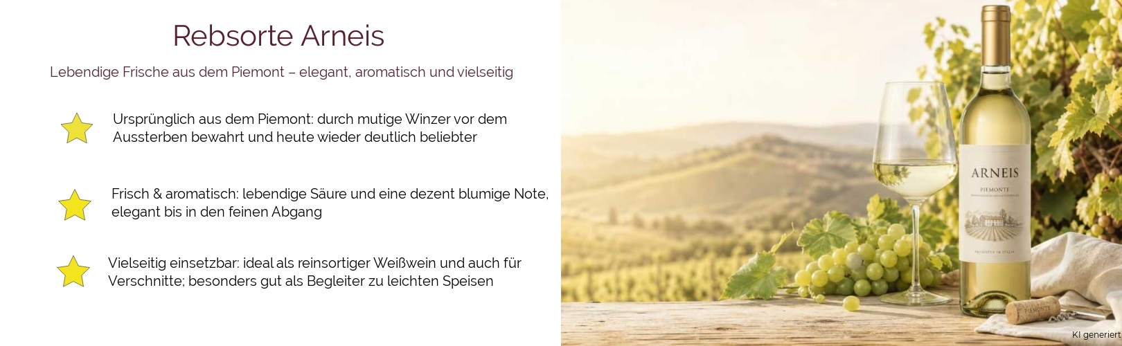Wein & Spirituosen - Rebsorte Arneis