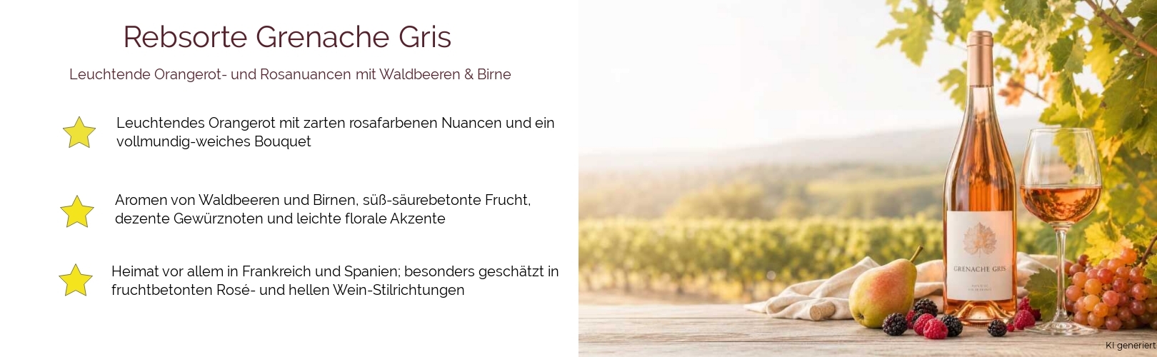 Wein & Spirituosen - Rebsorte Grenache Gris