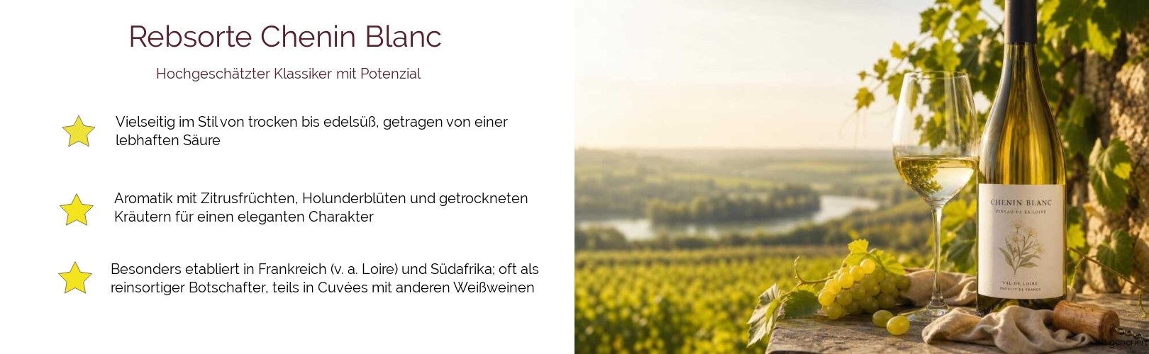 Wein & Spirituosen - Rebsorte Chenin Blanc