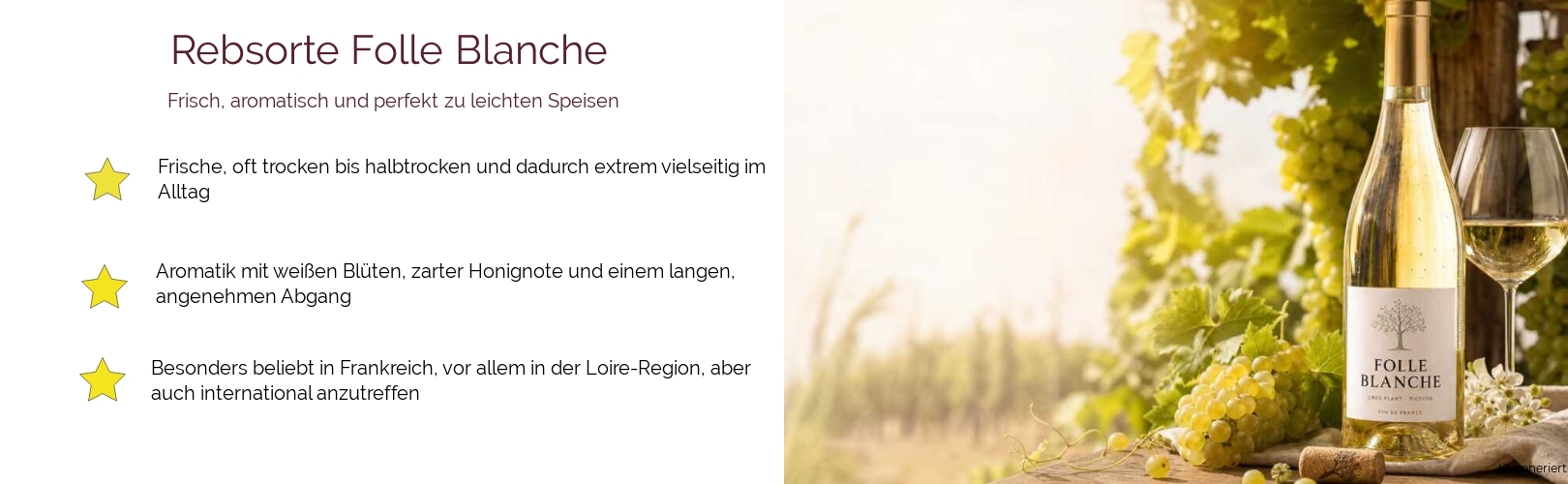 Wein & Spirituosen - Rebsorte Folle Blanche