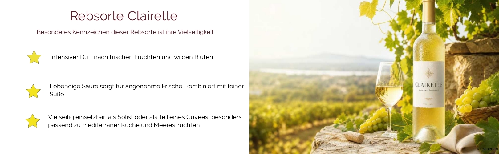 Wein & Spirituosen - Rebsorte Clairette