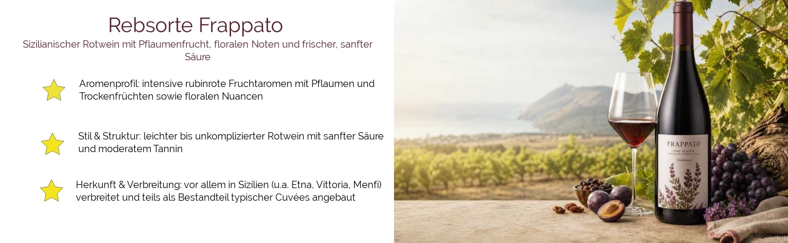 Wein & Spirituosen - Rebsorte Frappato