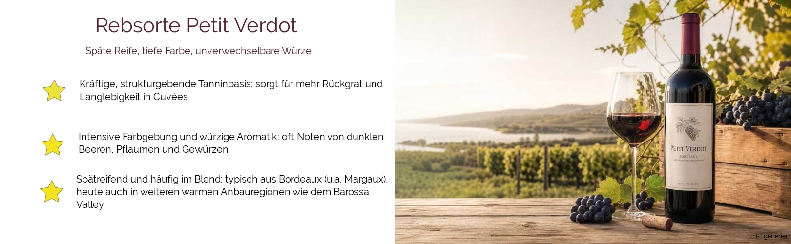 Wein & Spirituosen - Rebsorte Petit Verdot