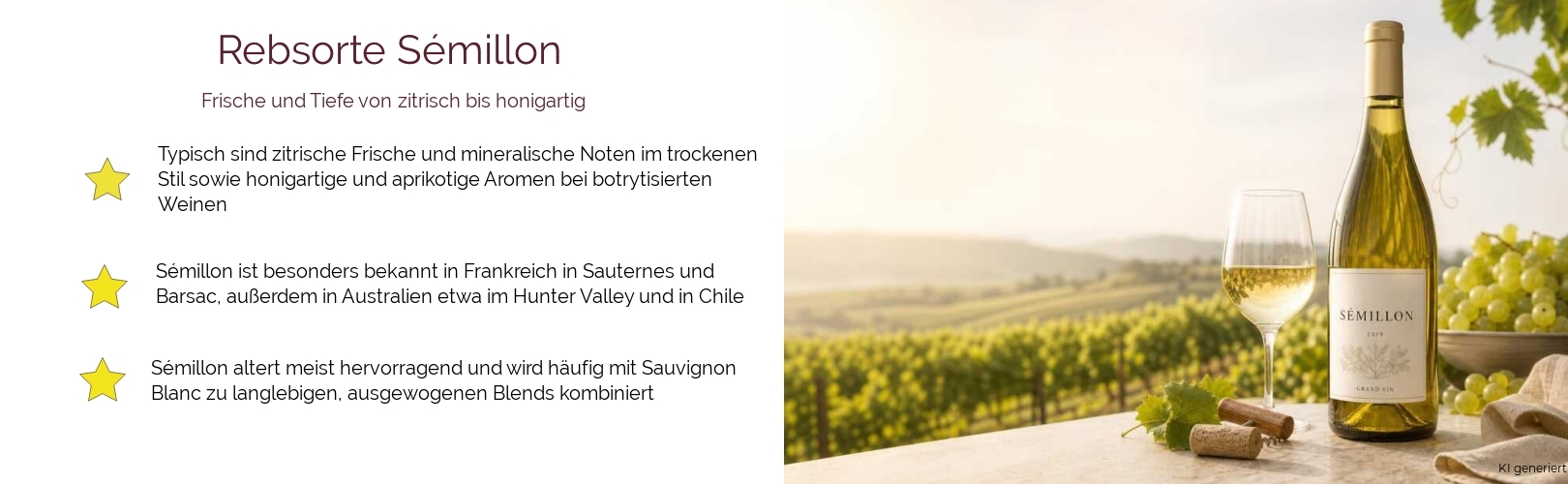 Wein & Spirituosen - Rebsorte Sémillon