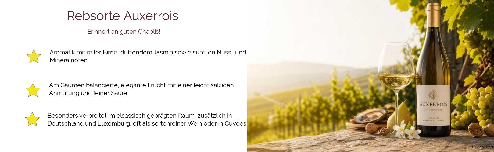 Wein & Spirituosen - Rebsorte Auxerrois