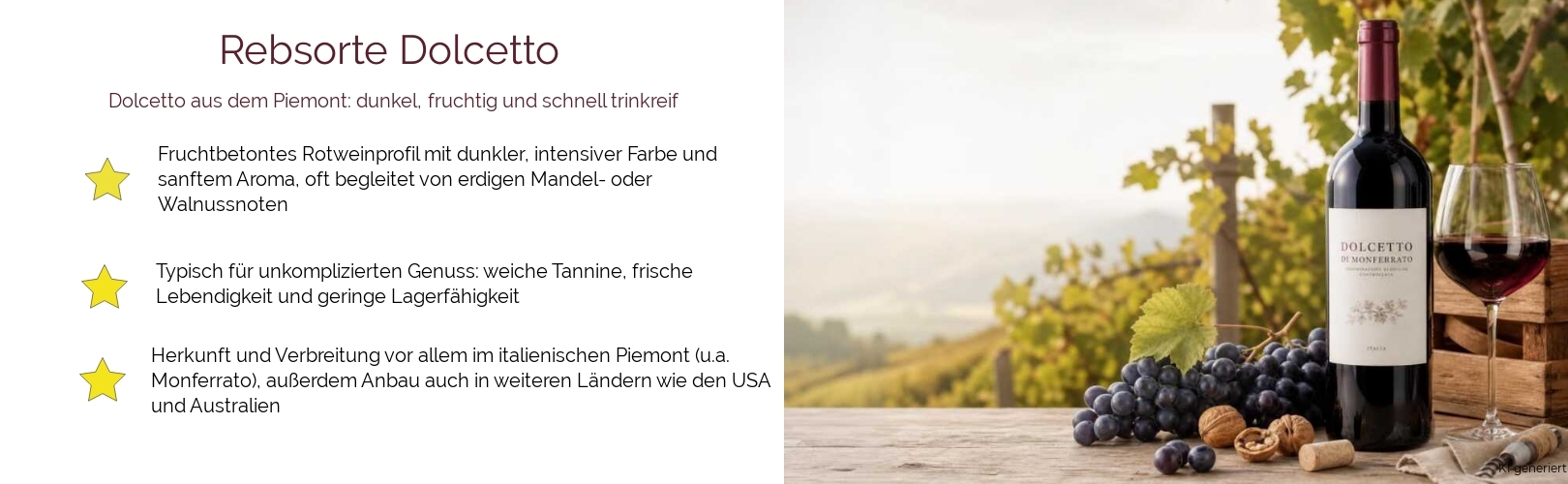 Wein & Spirituosen - Rebsorte Dolcetto