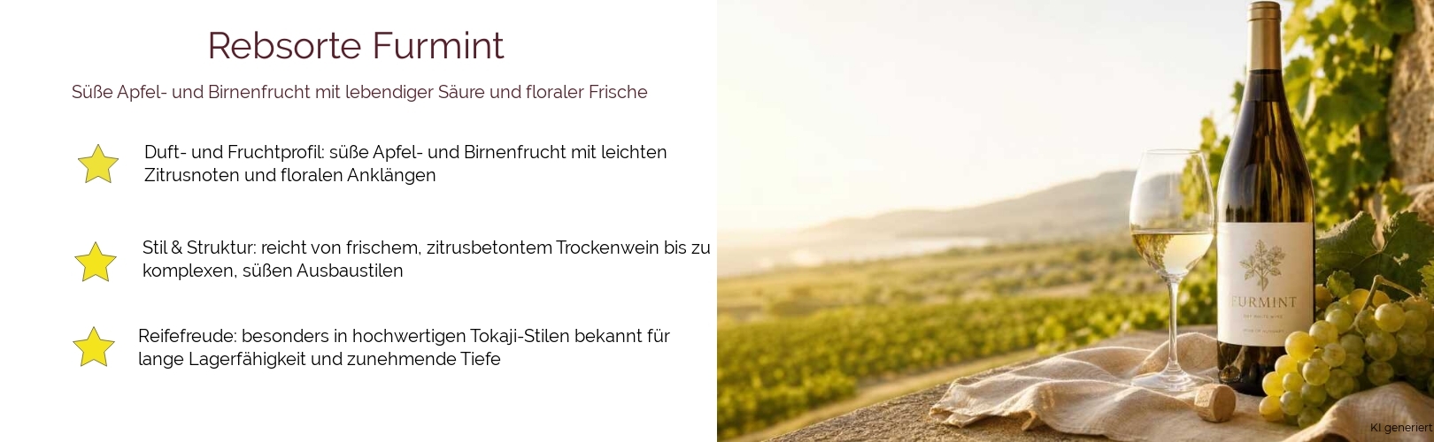 Wein & Spirituosen - Rebsorte Furmint