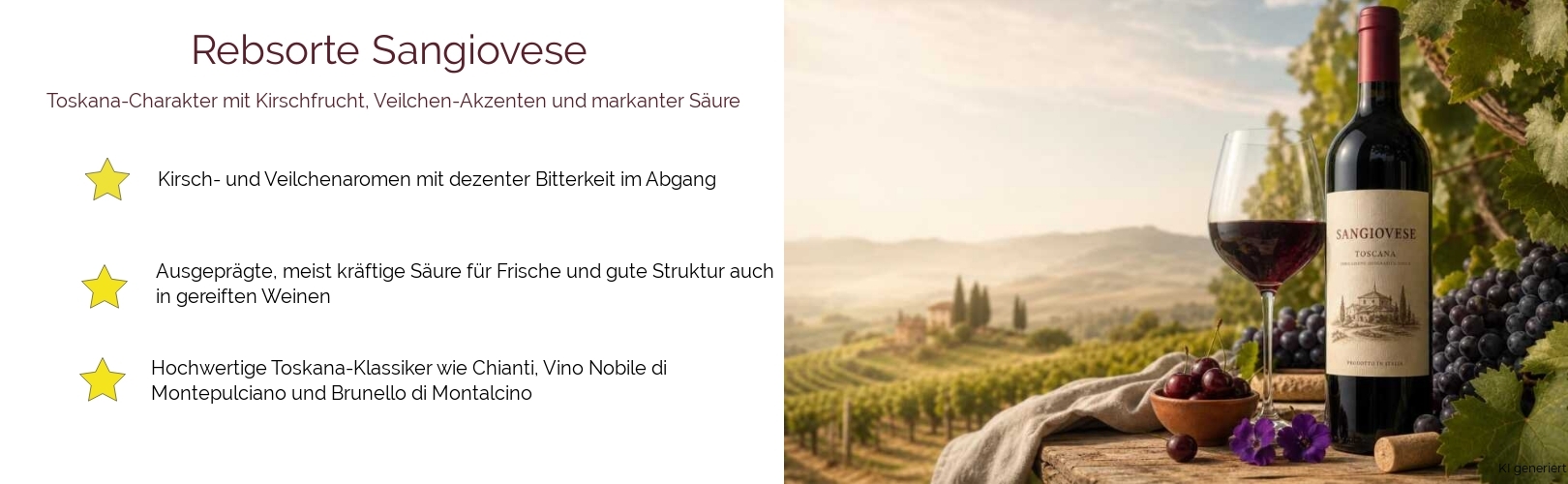 Wein & Spirituosen - Rebsorte Sangiovese