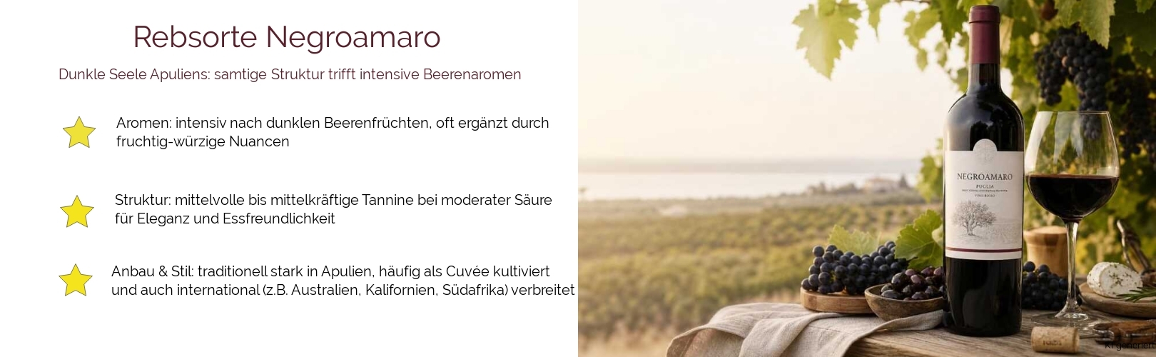 Wein & Spirituosen - Rebsorte Negroamaro