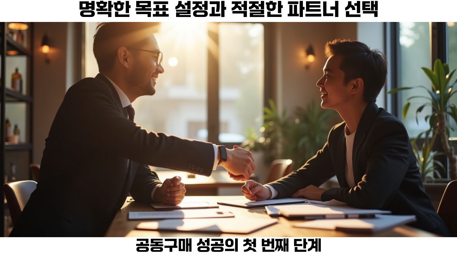 공동구매 성공을 위한 필수 전략: 실패를 예방하는 방법 3 적절한 파트너를 선택하는 것이 중요합니다.
