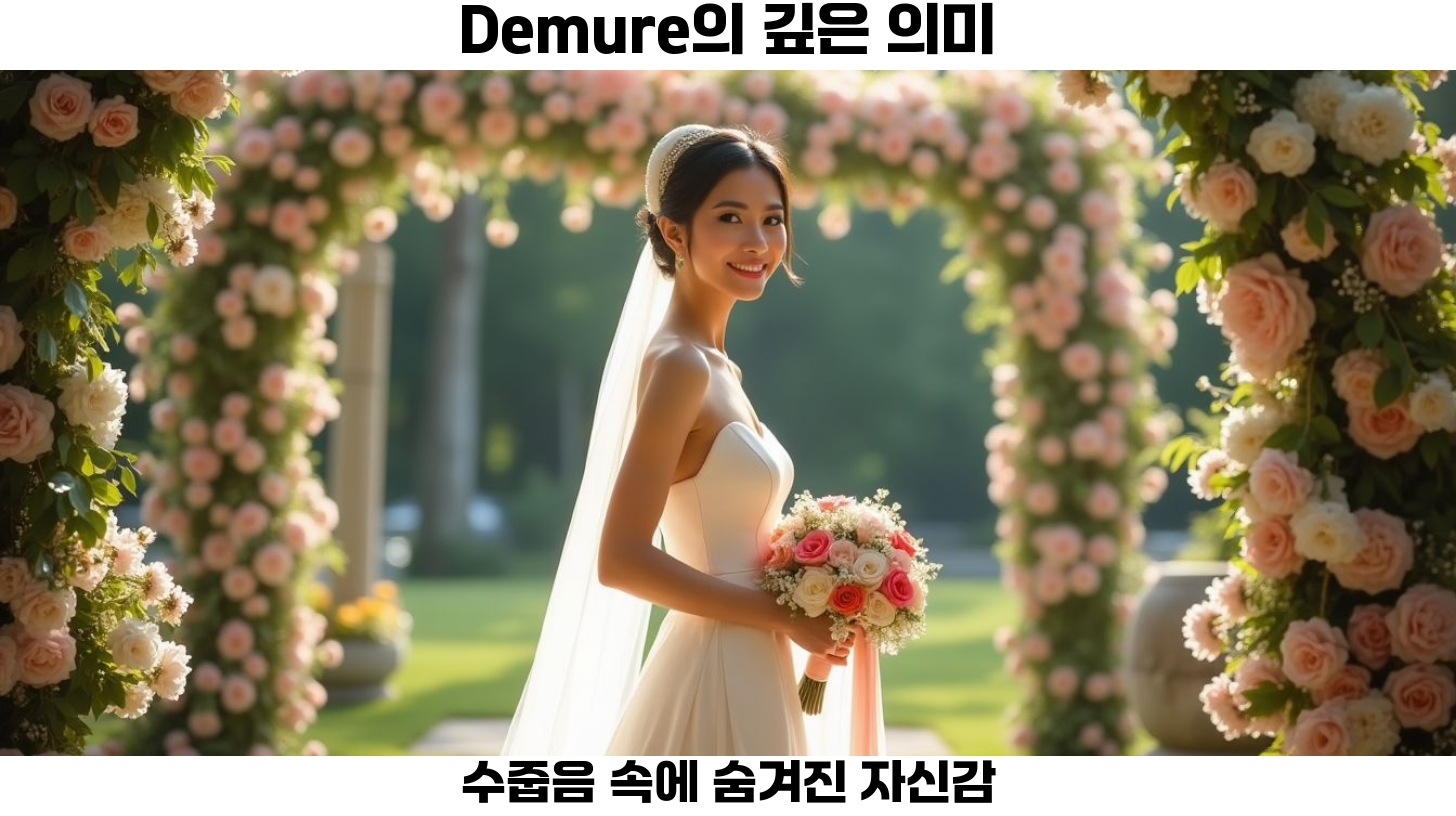 점잖은 의미와 함께하는 하루 - Demure의 사회적 가치