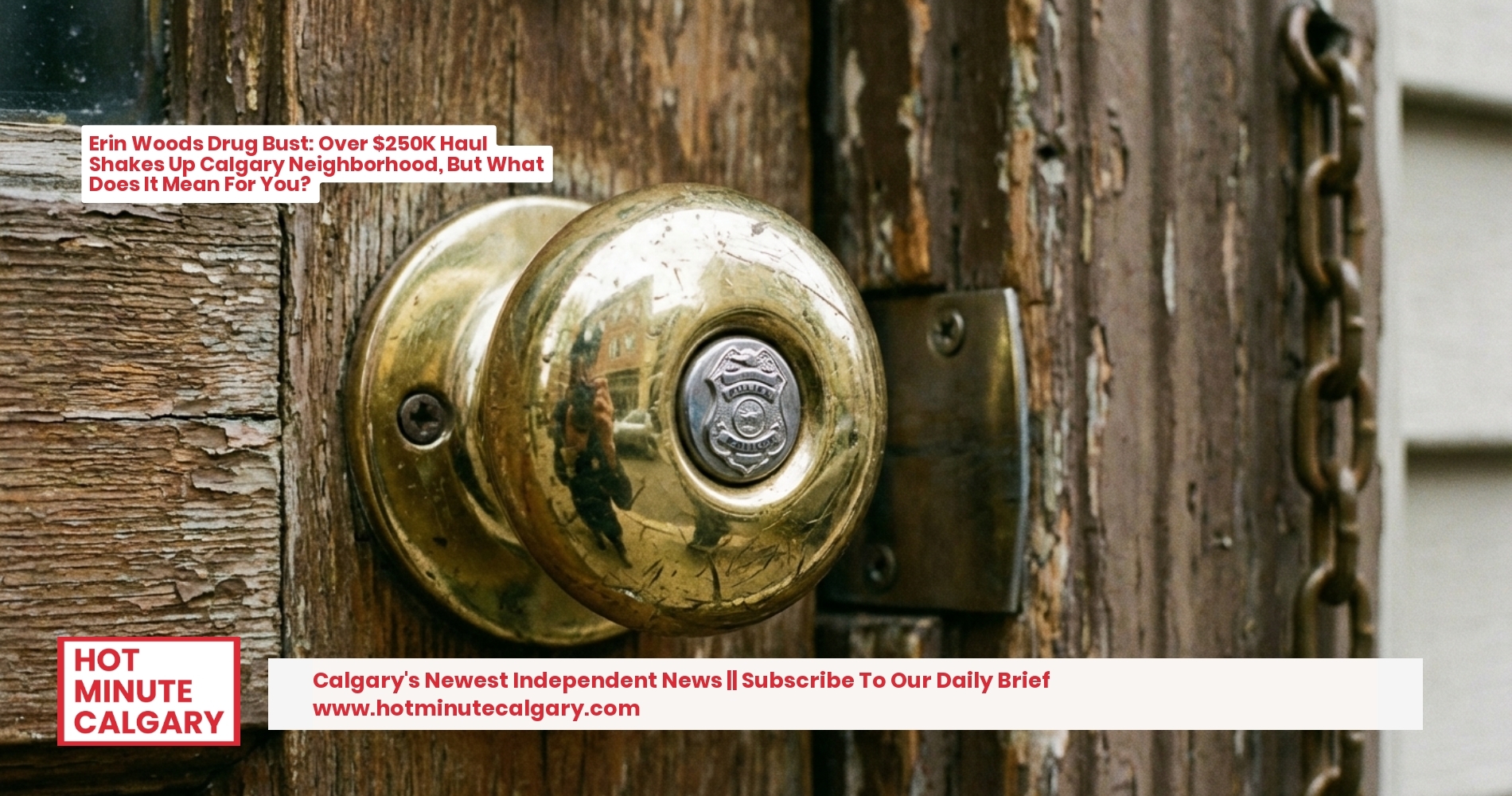 Erin Woods Drug Bust: Over $250K Haul Shakes Up Calgary Neighborhood, But What Does It Mean For You?