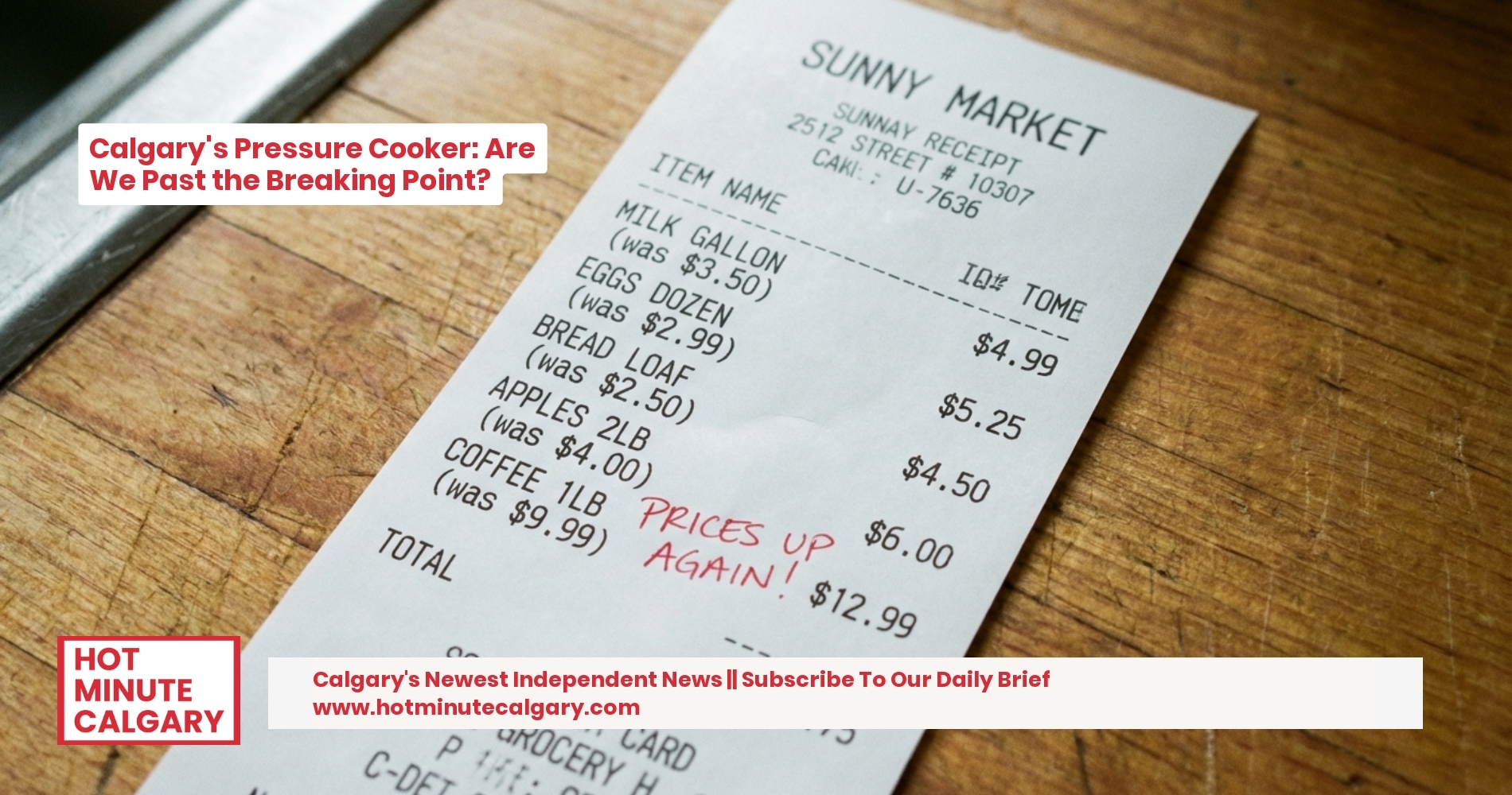 Calgary's Pressure Cooker: Are We Past the Breaking Point?