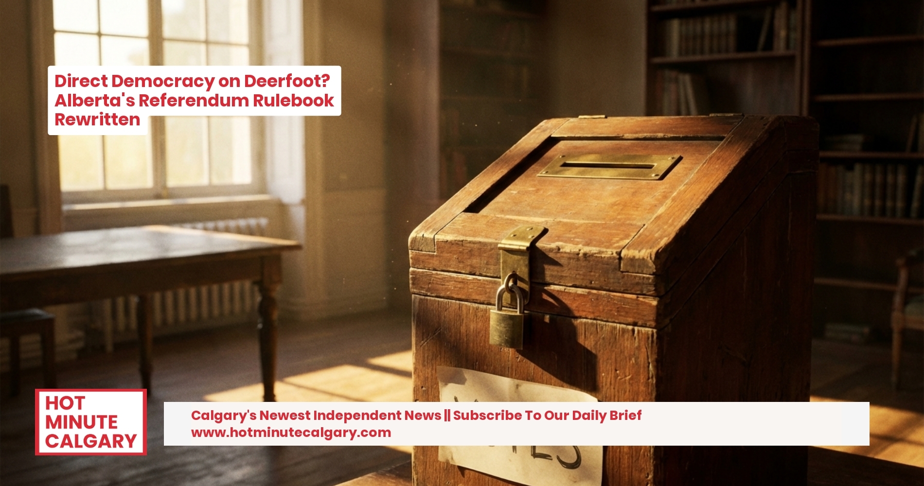 Direct Democracy on Deerfoot? Alberta's Referendum Rulebook Rewritten