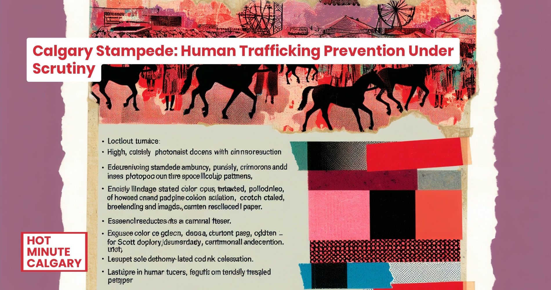 Calgary Stampede: Human Trafficking Prevention Under Scrutiny