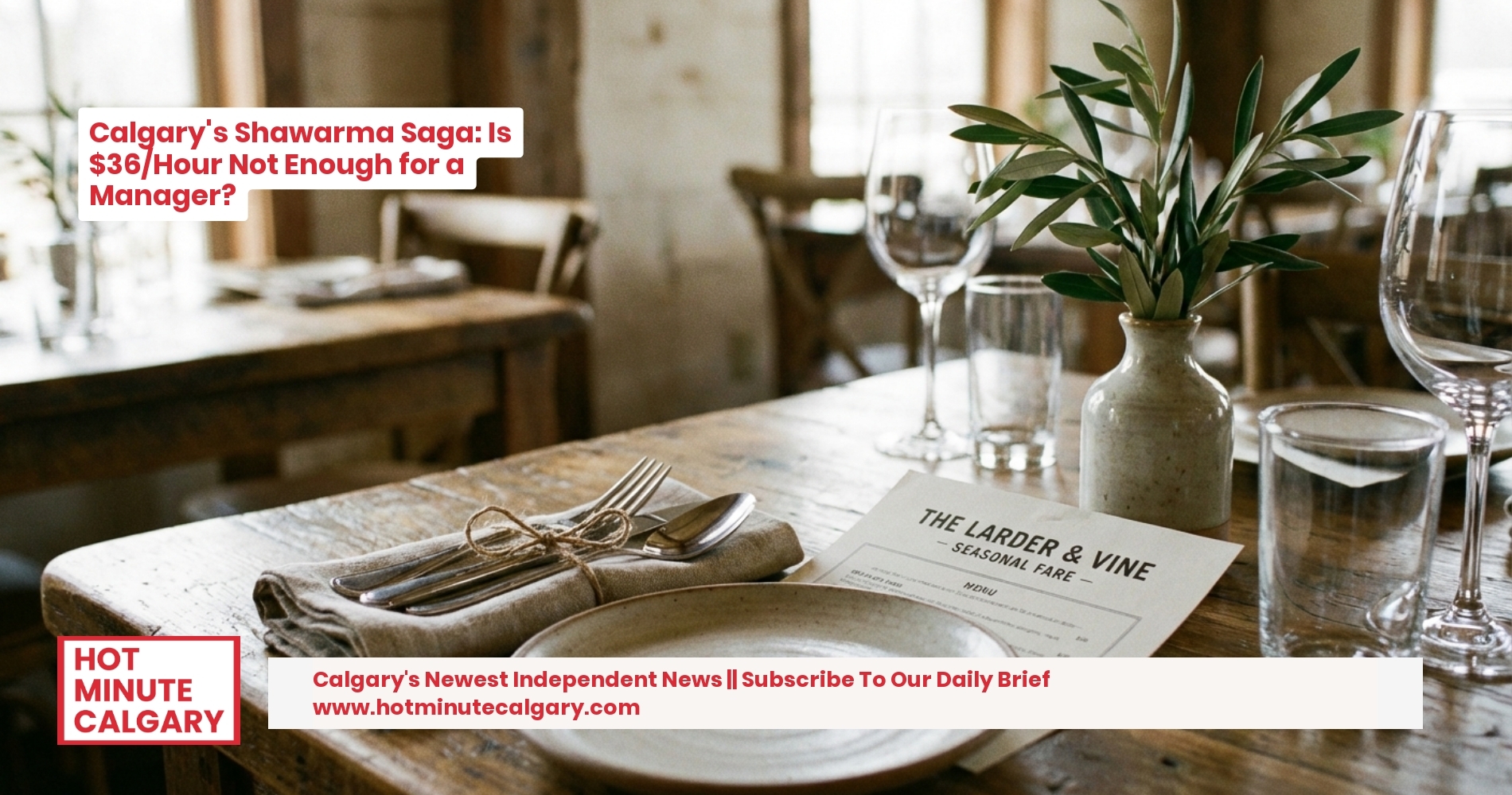 Calgary's Shawarma Saga: Is $36/Hour Not Enough for a Manager?