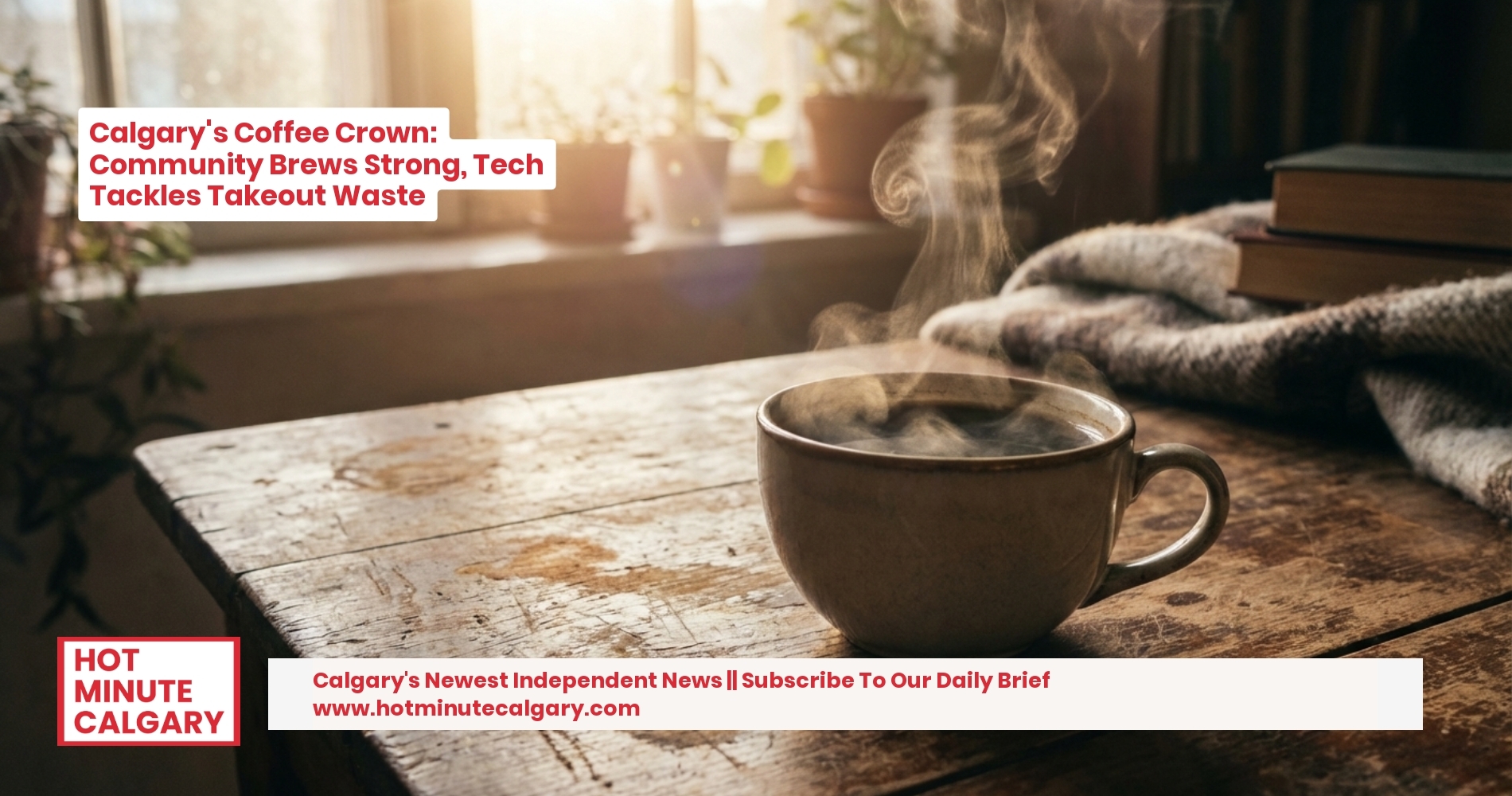 Calgary's Coffee Crown: Community Brews Strong, Tech Tackles Takeout Waste