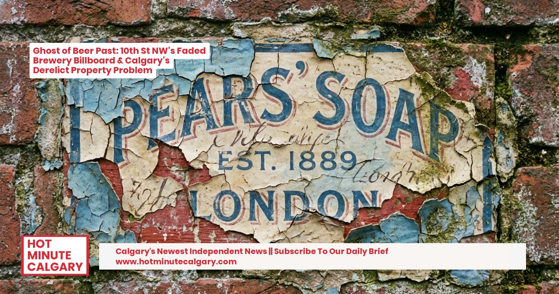 Ghost of Beer Past: 10th St NW's Faded Brewery Billboard & Calgary's Derelict Property Problem