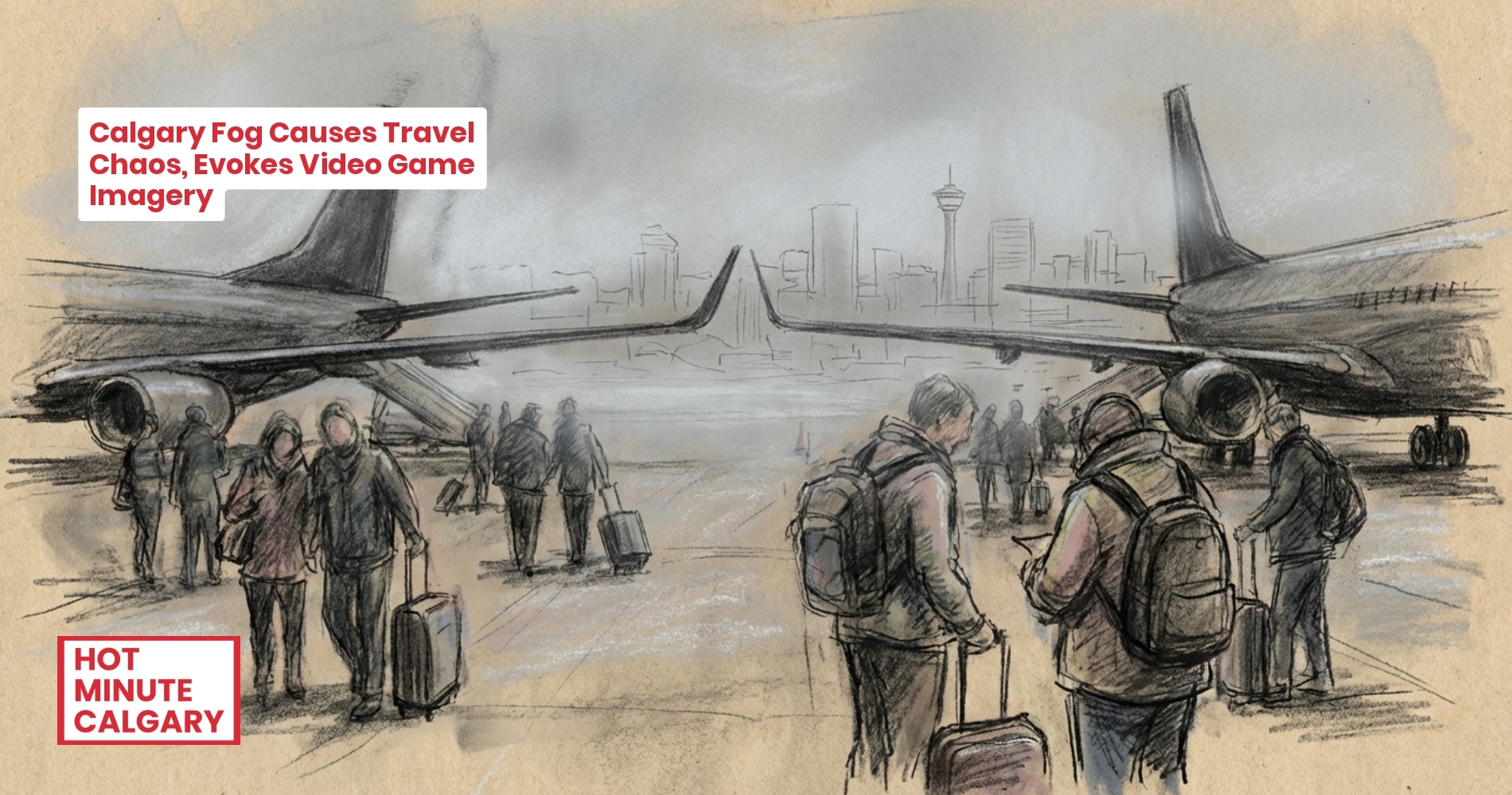 Calgary Fog Causes Travel Chaos, Evokes Video Game Imagery