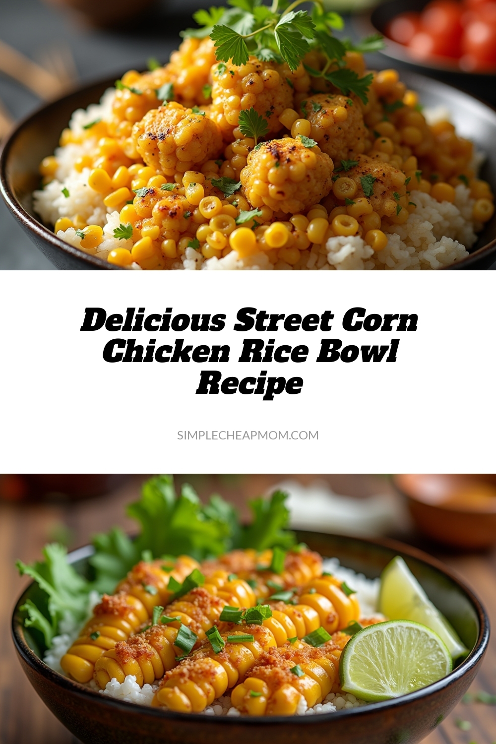 Delicious Street Corn Chicken Rice Bowl Recipe