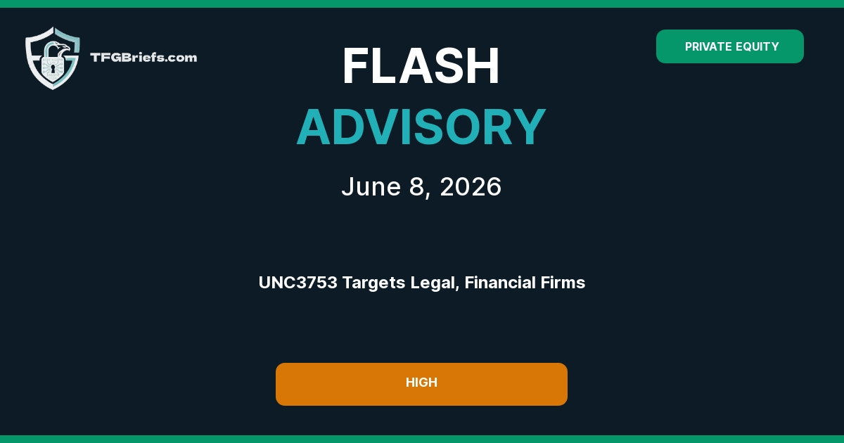 Flash Advisory: UNC3753 Data Theft Extortion Campaign Targeting Legal and Financial Services
