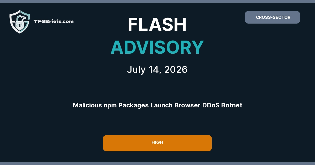 Flash Advisory: 148 Malicious npm Packages Used for Browser-Based DDoS Botnet Campaign