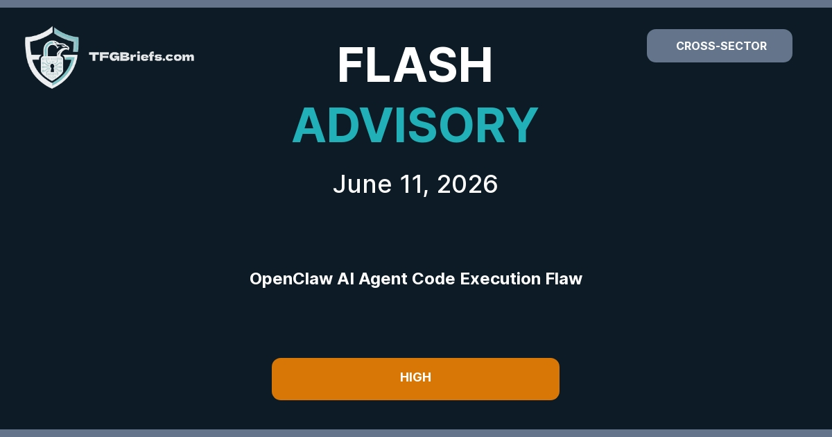 Flash Advisory: OpenClaw AI Agent Vulnerable to Code Execution and Data Exfiltration Attacks