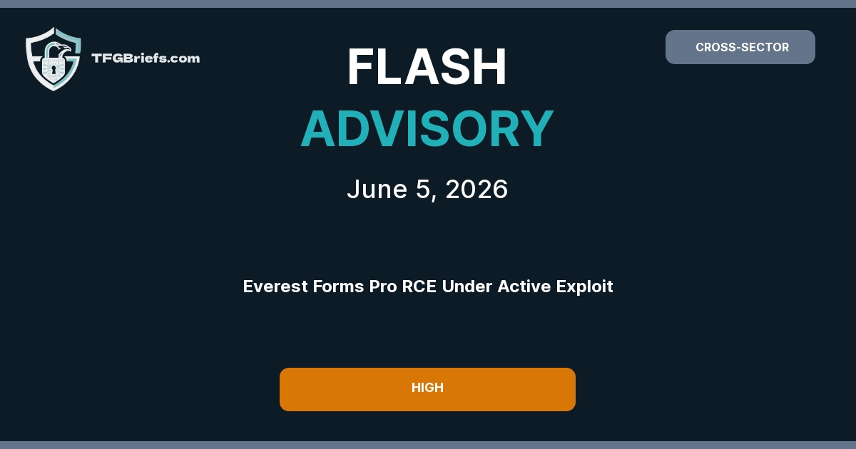 Flash Advisory: Critical RCE Vulnerability in Everest Forms Pro WordPress Plugin Under Active Exploitation
