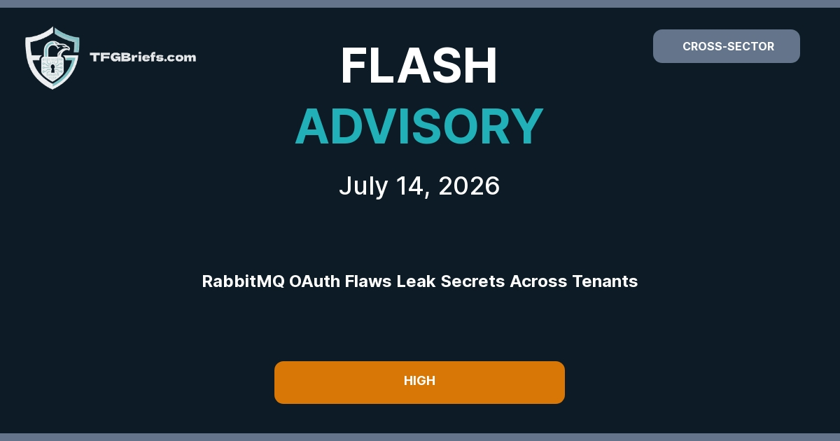Flash Advisory: RabbitMQ Access Control Flaws Enable OAuth Secret Leakage and Cross-Tenant Exposure