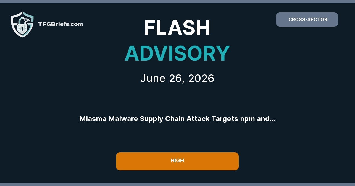 Flash Advisory: Miasma Malware Supply Chain Attack Targets npm and Go Ecosystems via Compromised Packages