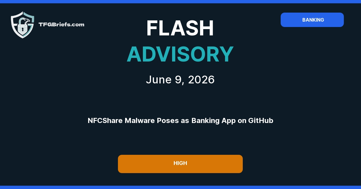 Flash Advisory: NFCShare Android Malware Distributed as Fake Banking App Updates on GitHub
