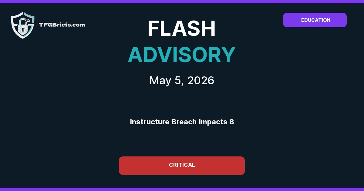 Flash Advisory: Instructure Breach Impacts 8,800+ Schools and Universities; 280M Records Allegedly Stolen
