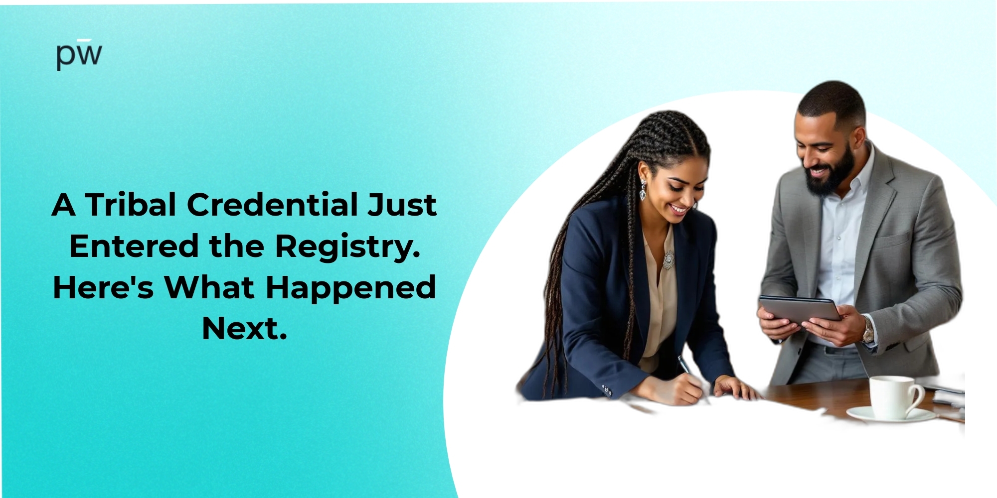 A Tribal Credential Just Entered the Registry. Here's What Happened Next.