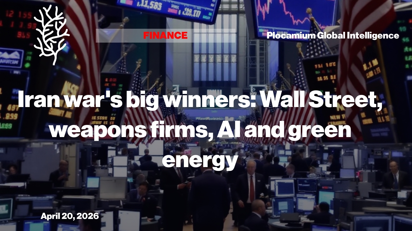 Iran War's Big Winners: Wall Street, Weapons Firms, AI and Green Energy