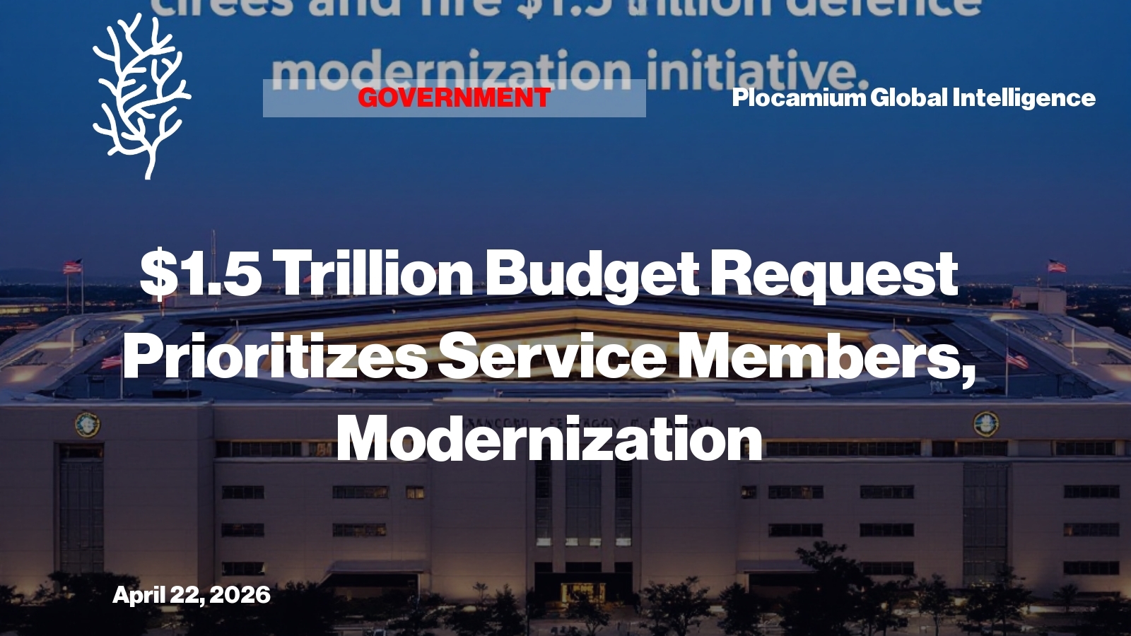 Pentagon Seeks $1.5 Trillion to Boost Military Pay and Weapons Modernization