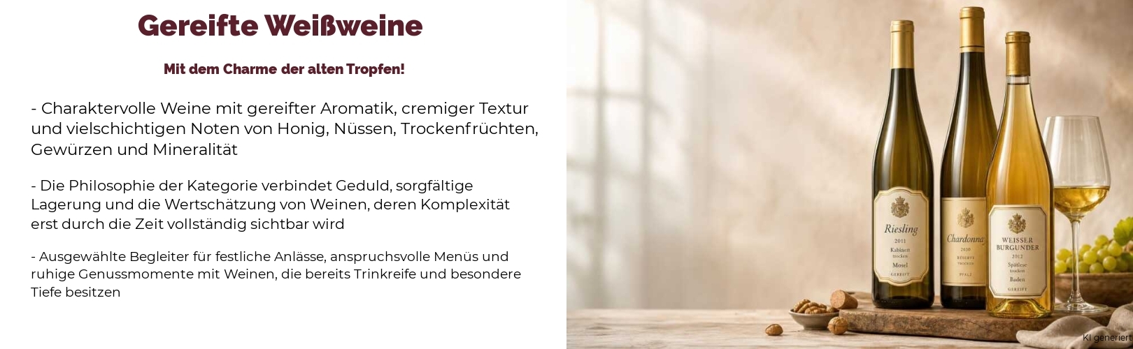 Gereifte Weißweine