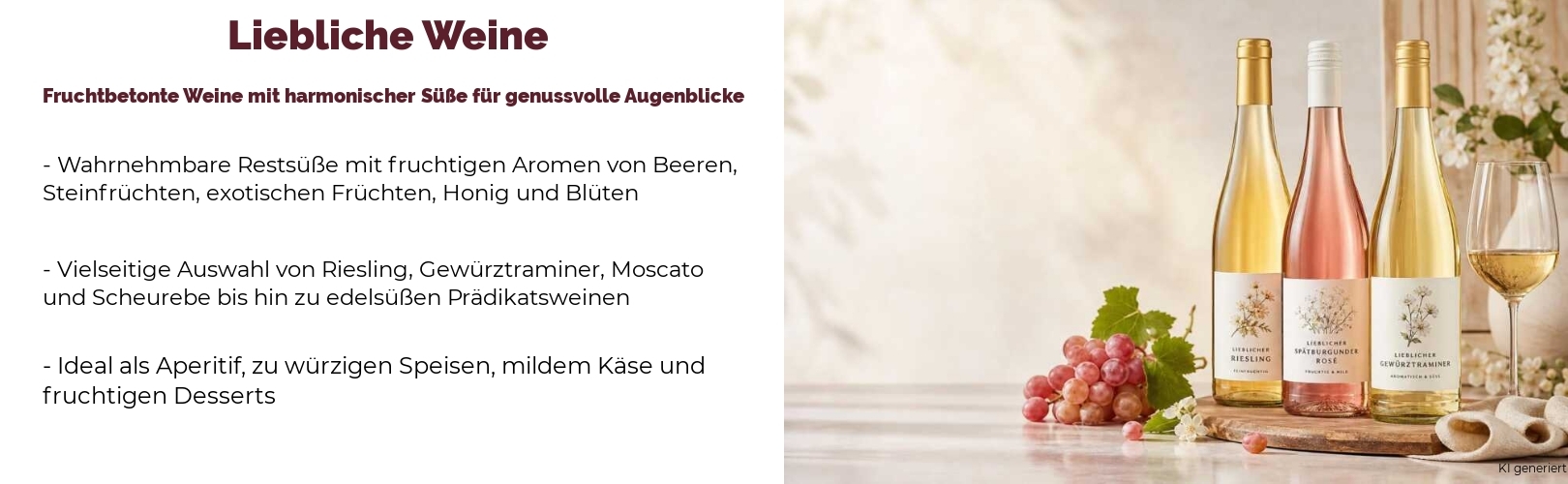 Liebliche Weine