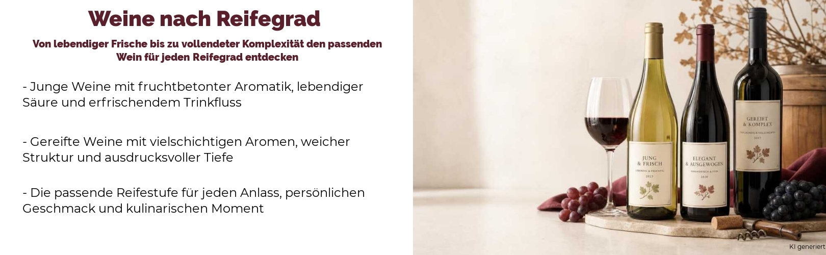 Weine nach Reifegrad