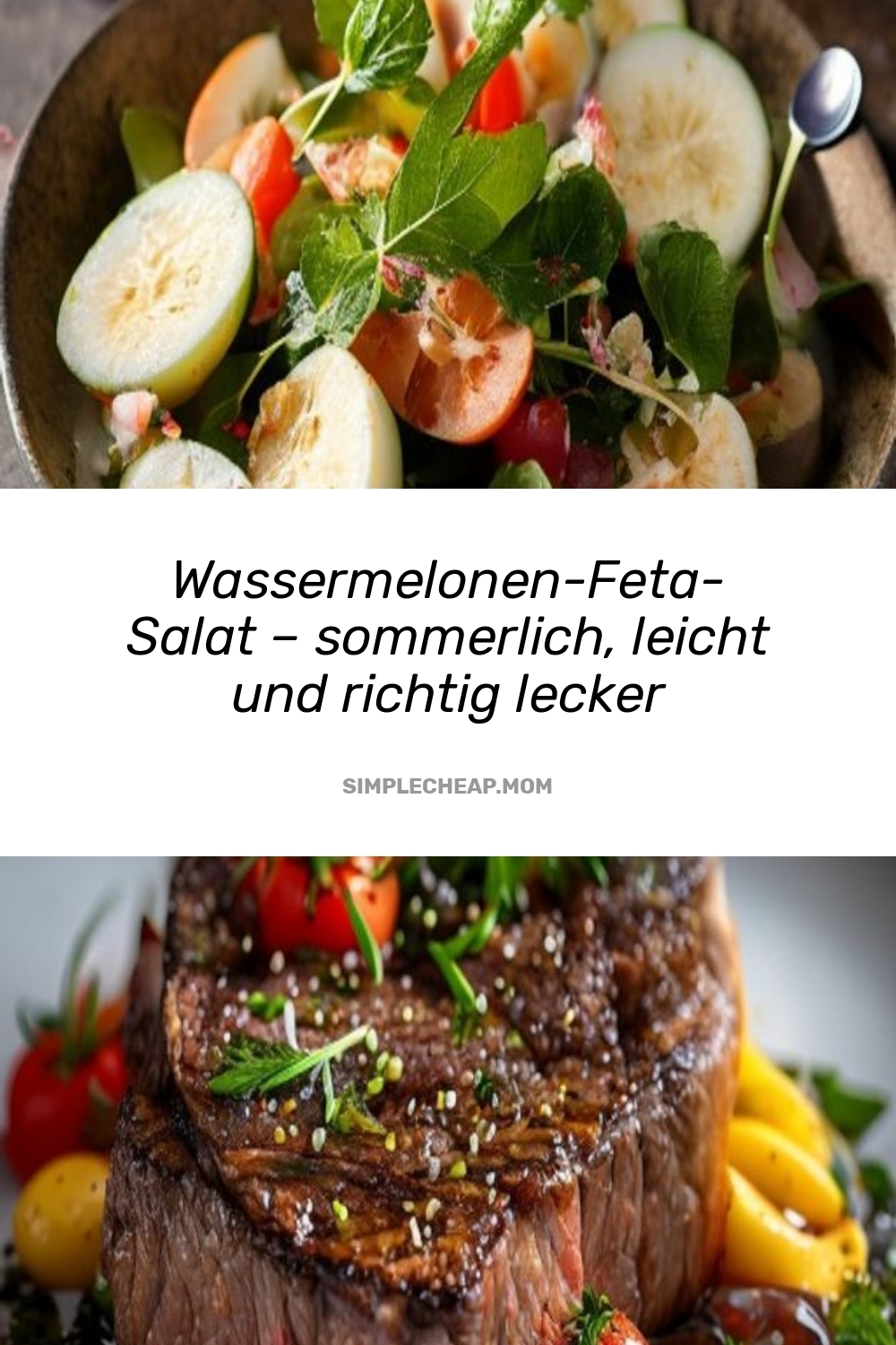 Wassermelonen-Feta-Salat – sommerlich, leicht und richtig lecker