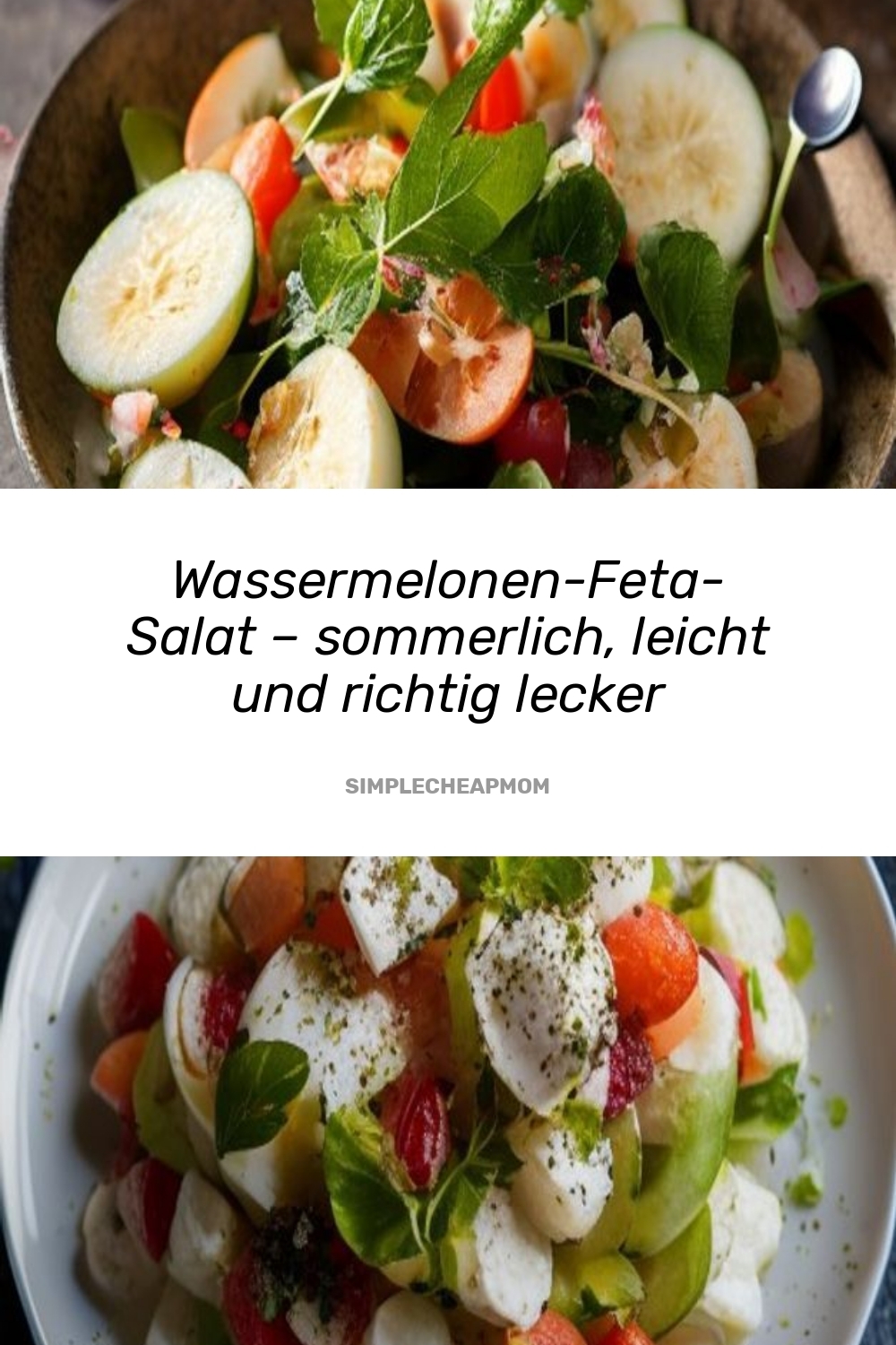 Wassermelonen-Feta-Salat – sommerlich, leicht und richtig lecker